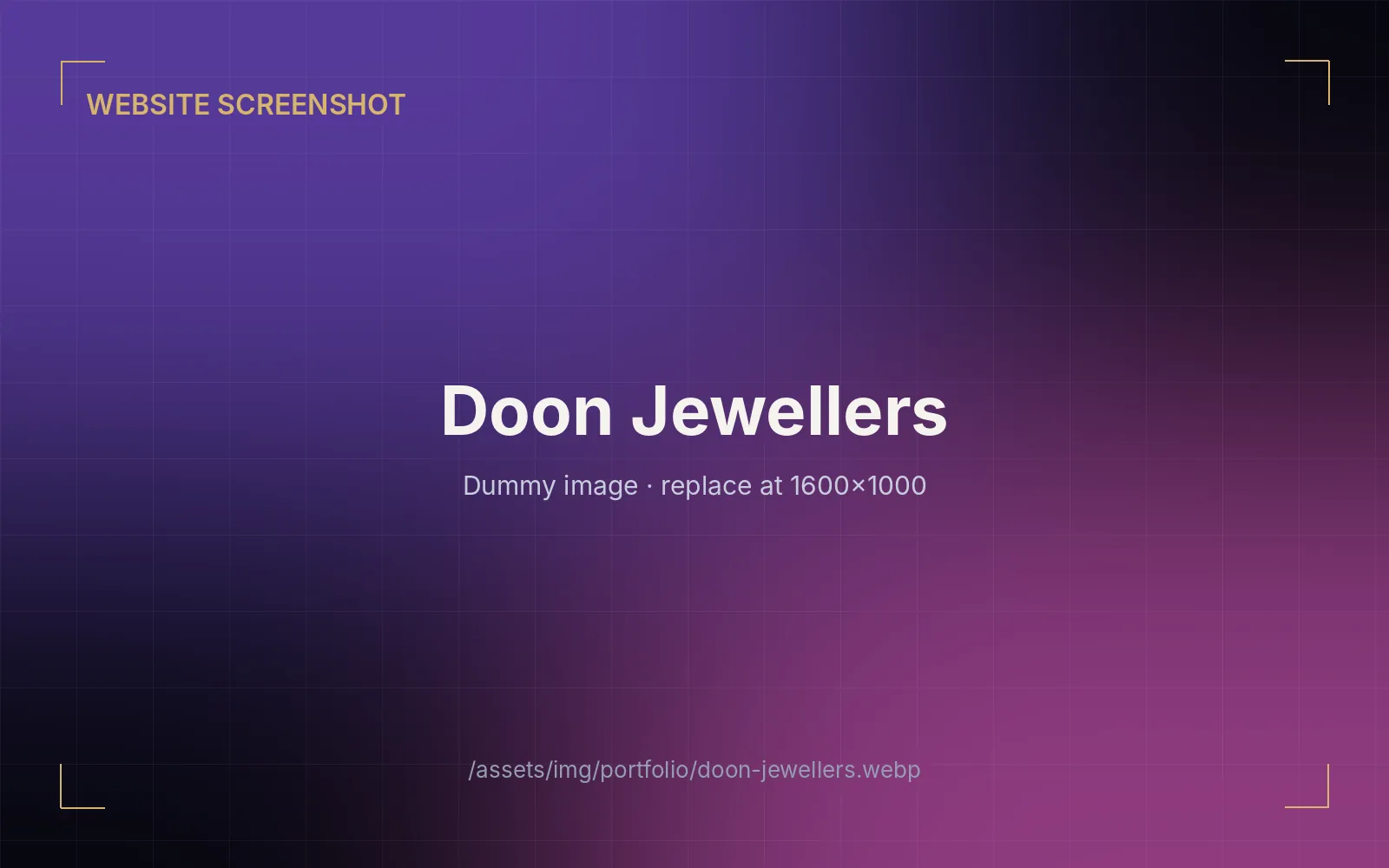 Doon Jewellers — Brand Landing Page by Dev Team Agency