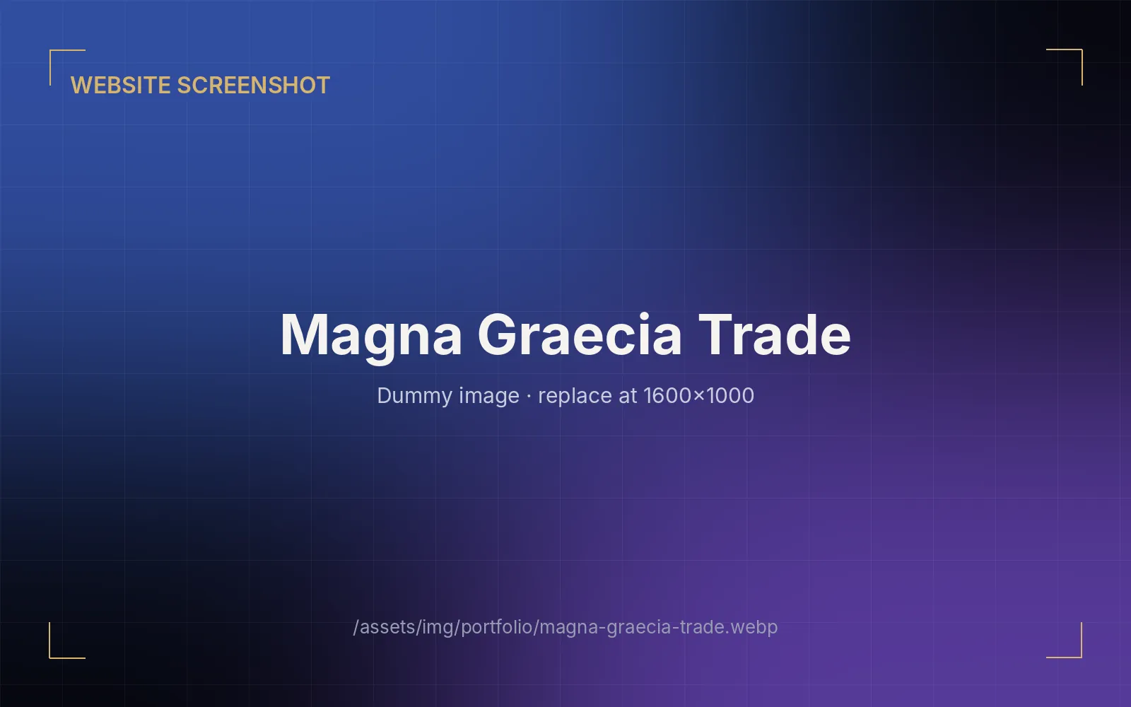 Magna Graecia Trade LLC — Multi-page Trade Website by Dev Team Agency