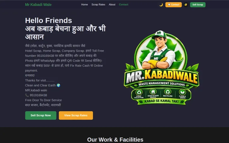 Mr Kabadi Wale — Service Booking Web App designed and developed by Dev Team Agency