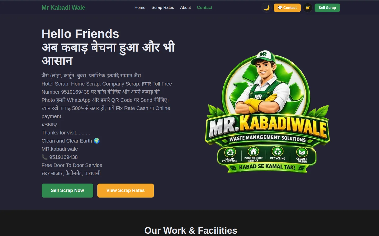 Mr Kabadi Wale — Service Booking Web App by Dev Team Agency