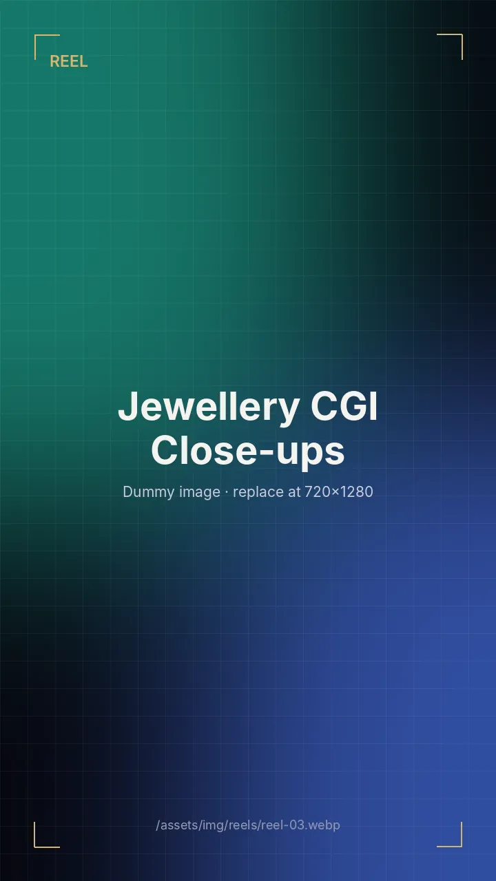Jewellery CGI Close-ups reel