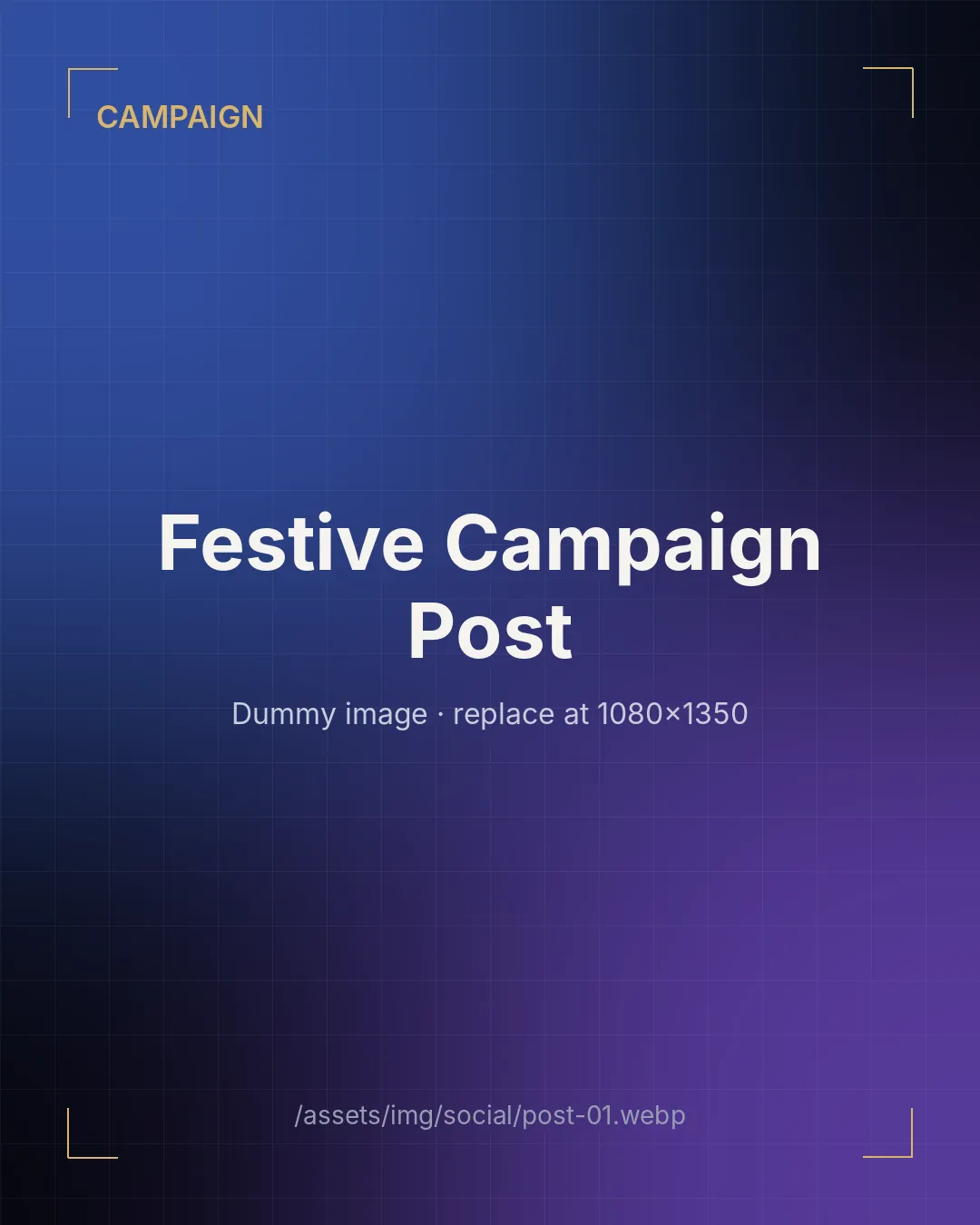 Festive Campaign Post — social media creative by Dev Team Agency