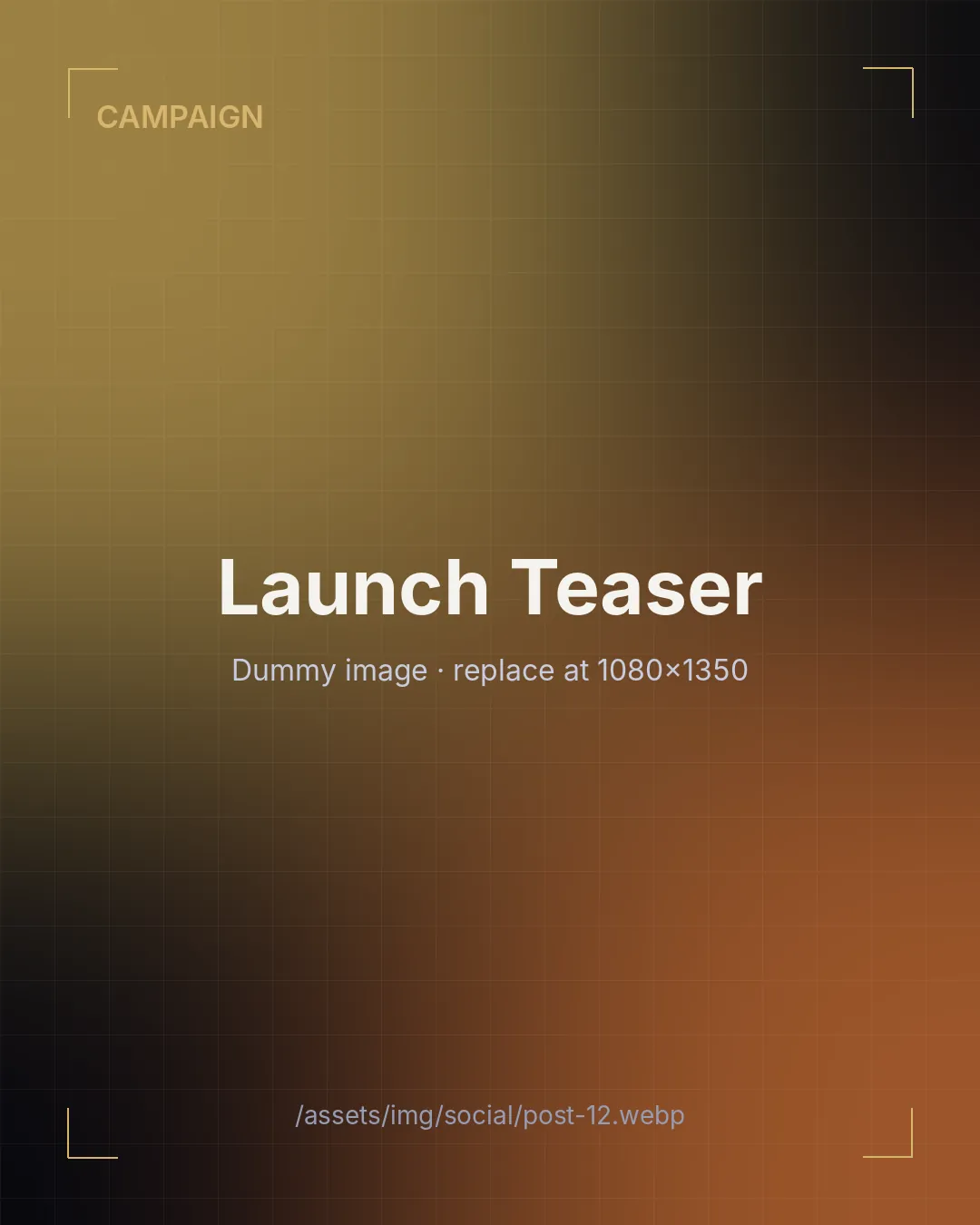 Launch Teaser — social media creative by Dev Team Agency